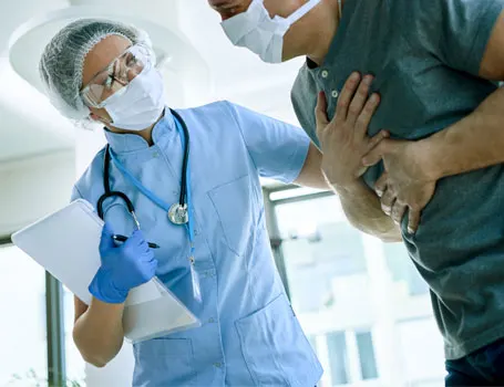 Cardiac emergency response team treating heart patient in Nashik hospital