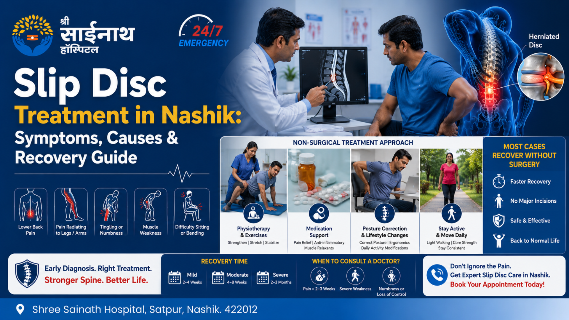 Slip Disc Treatment in Nashik | Symptoms, Causes & Best Care