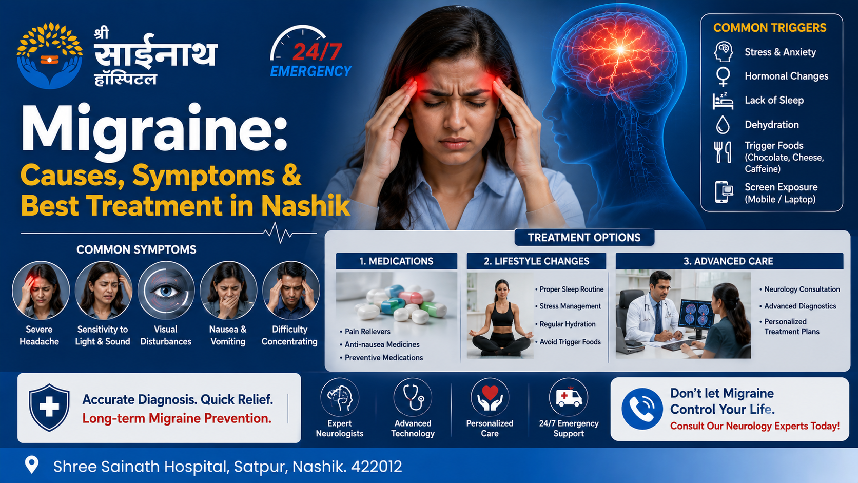 Migraine Treatment in Nashik | Causes & Symptoms Guide